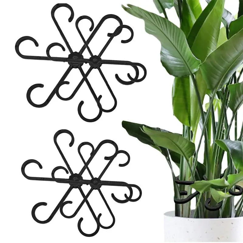 Variegated Monstera Node - 4 peças de clipes de suporte