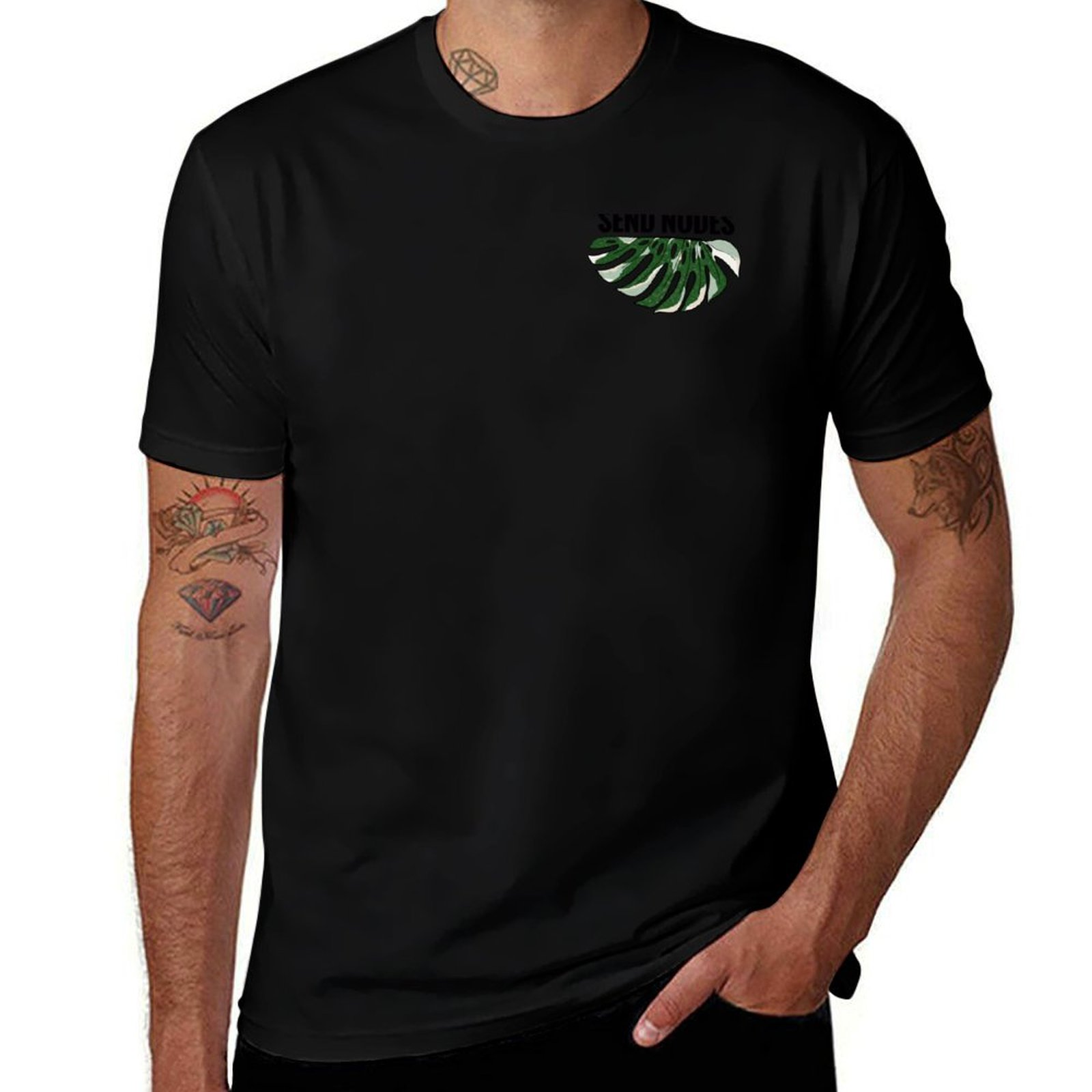 Variegated Monstera Node - Camiseta Send Nodes - Monstera Variegada,