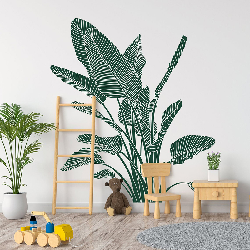 Monstera Thai Constellation - Adesivo de parede Bird of Paradise