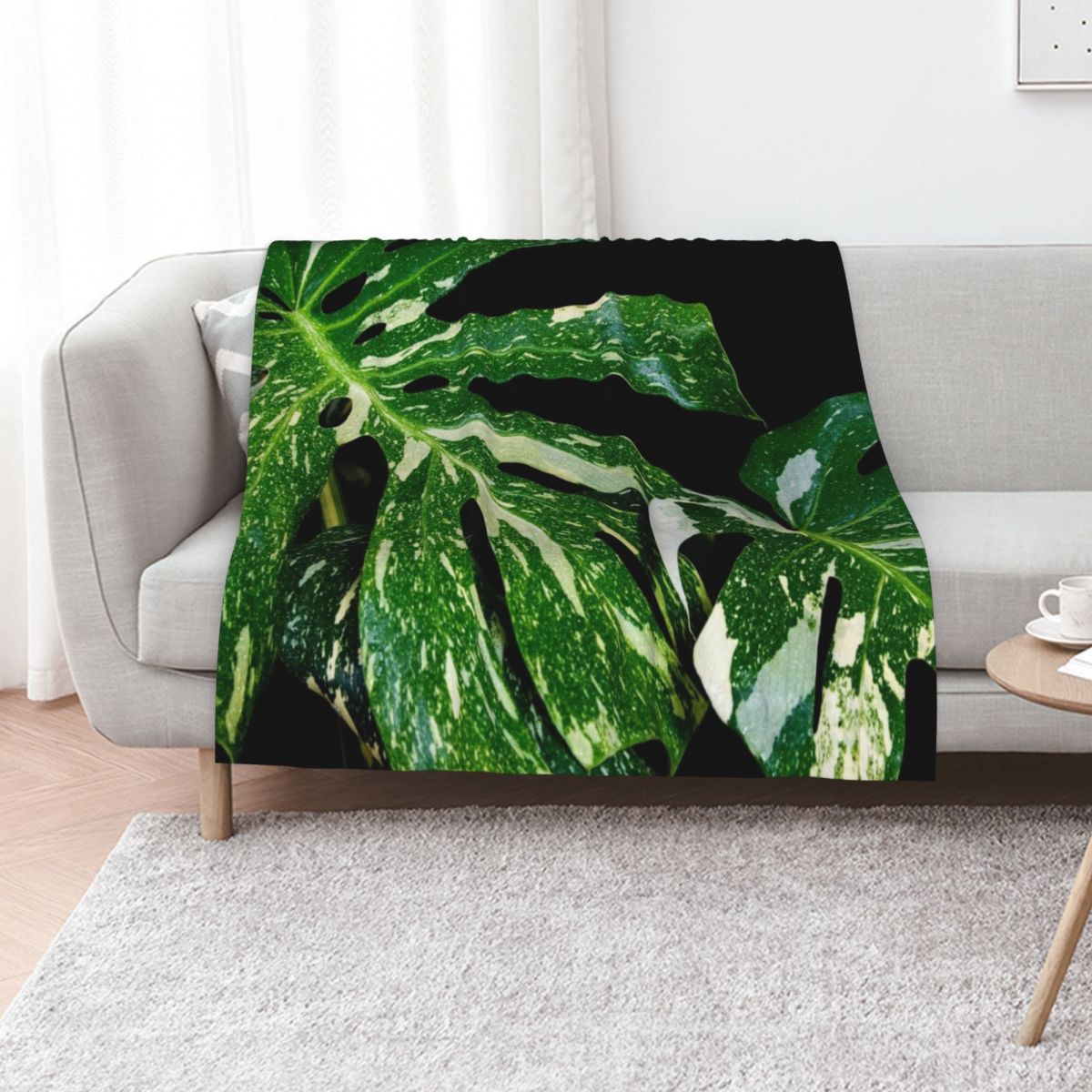 Monstera Thai Constellation - Manta decorativa Monstera Thai Constellation para
