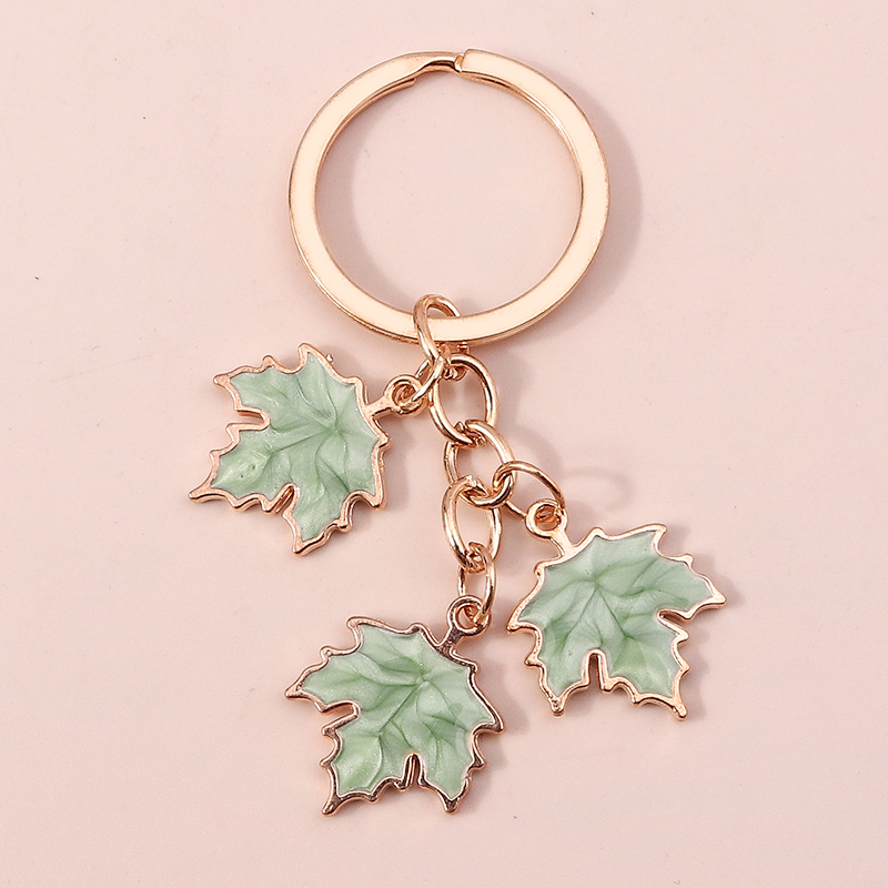 Monstera Thai Constellation - Nova moda maple leaf chaveiro esmalte