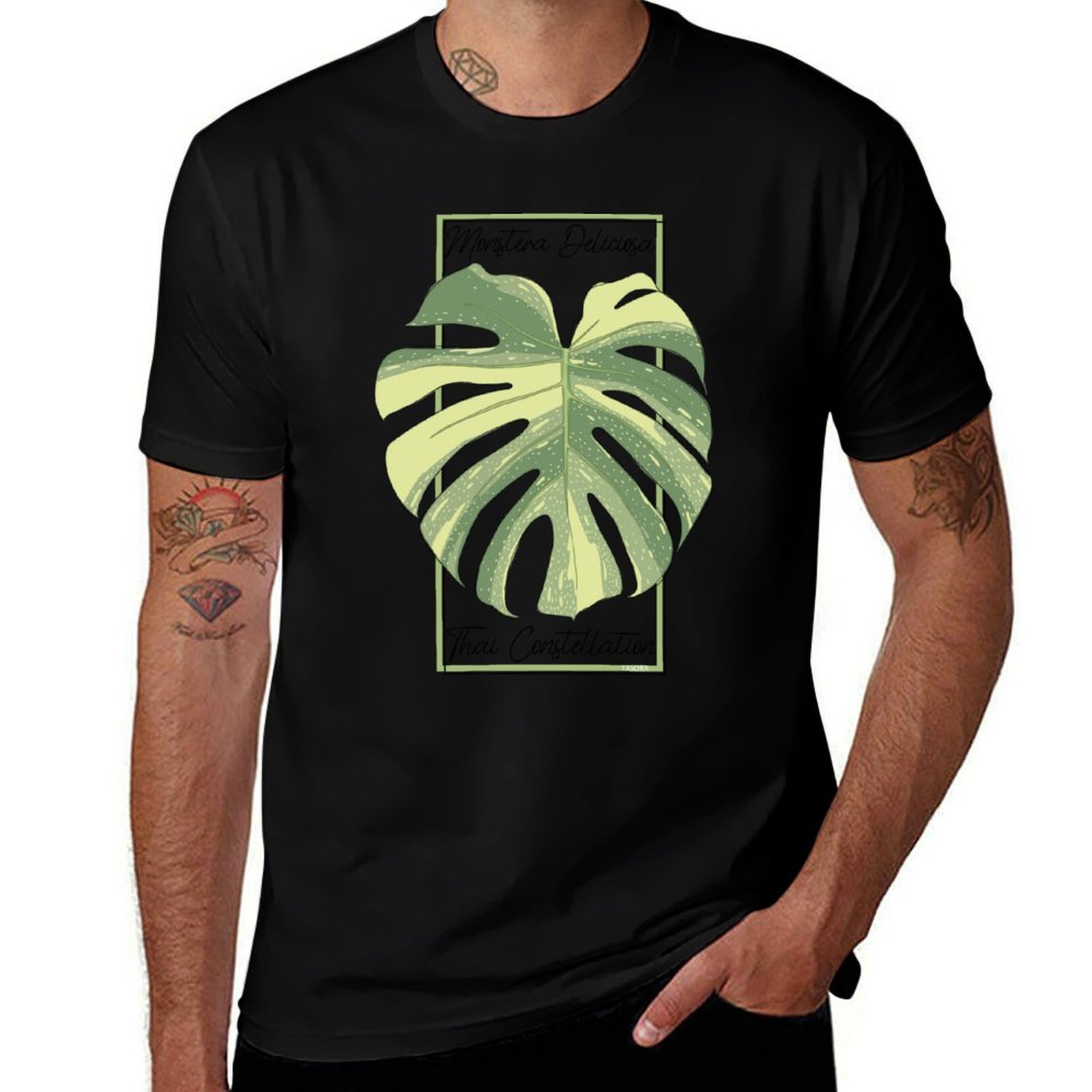 Camiseta de Algodão com Estamp - Monstera Thai Constellation avaliação e preço