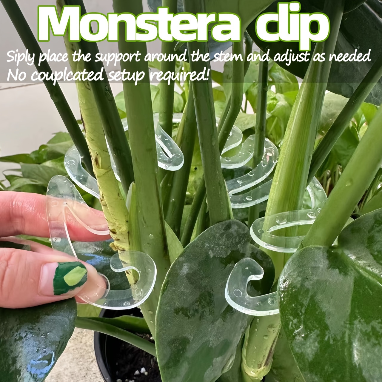 Clipes de Suporte Flexíveis de - Variegated Monstera Node avaliação e preço