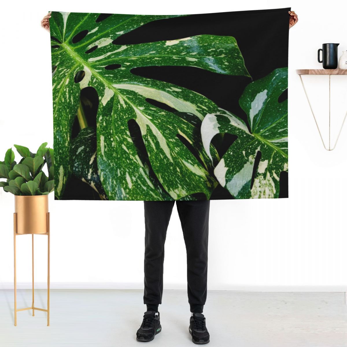 Manta decorativa Monstera Thai - Monstera Thai Constellation avaliação e preço